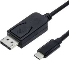 Value USB-C® / DisplayPort adapterski kabel USB-C® vtič\, DisplayPort  vtič 1.00 m črna 11.99.5845  USB-C®-Display kabel