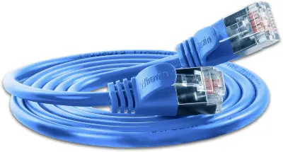 Slim Wirewin PKW-LIGHT-STP-K6 5.0 BL RJ45 omrežni kabel\, Patch kabel cat 6 U/FTP 5.00 m modra  1 kos