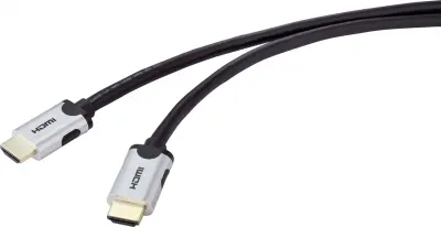 SpeaKa Professional HDMI priključni kabel HDMI-A  vtič\, HDMI-A  vtič 0.50 m črna SP-9063160 #####8K UHD HDMI kabel