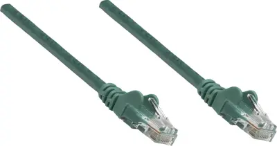 Intellinet 350594 RJ45 omrežni kabel\, Patch kabel CAT 6a S/FTP 0.50 m zelena enojna zaščita\, skupna zaščita\, brez halogena 1 kos