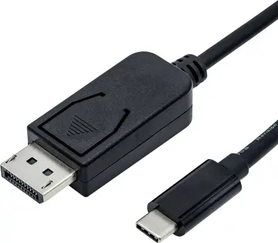 Roline USB-C® / DisplayPort adapterski kabel USB-C® vtič\, DisplayPort  vtič 2.00 m črna 11.04.5846  USB-C®-Display kabel