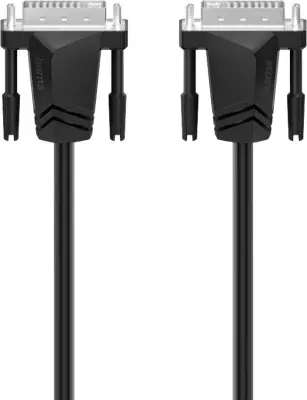 Hama DVI priključni kabel DVI-I 24+5-polni vtič\, DVI-I 24+5-polni vtič 1.50 m črna 00200706  DVI kabel