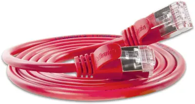 Slim Wirewin PKW-LIGHT-STP-K6 3.0 RT RJ45 omrežni kabel\, Patch kabel cat 6 U/FTP 3.00 m rdeča  1 kos
