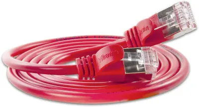 Slim Wirewin PKW-LIGHT-STP-K6 1.0 RT RJ45 omrežni kabel\, Patch kabel cat 6 U/FTP 1.00 m rdeča  1 kos