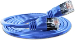 Slim Wirewin PKW-LIGHT-STP-K6 0.5 BL RJ45 omrežni kabel\, Patch kabel cat 6 U/FTP 0.50 m modra  1 kos