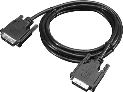 Lenovo DVI priključni kabel DVI-D 18+1-polni vtič\, DVI-D 18+1-polni vtič 2.00 m črna 0B47071  DVI kabel