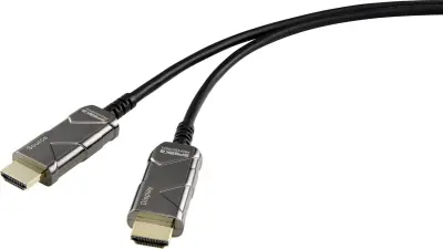 SpeaKa Professional HDMI priključni kabel HDMI-A  vtič\, HDMI-A  vtič 50.00 m črna SP-8821972 #####8K UHD HDMI kabel