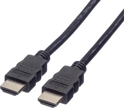 Value HDMI priključni kabel HDMI-A  vtič\, HDMI-A  vtič 3.00 m črna 11.99.5903 #####8K UHD\, dvojno oklopljen HDMI kabel