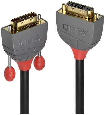 LINDY  priključni kabel DVI-D 24+1-polni vtič\, DVI-I 24+5-polna vtičnica 2.00 m črna 36232  DVI kabel