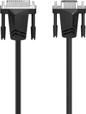 Hama DVI / VGA adapterski kabel DVI-I 18+5-polni vtič\, VGA 15-polni vtič 1.50 m črna 00200714  DVI kabel