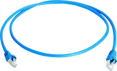 Telegärtner L00006A0046 RJ45 omrežni kabel\, Patch kabel CAT 6a S/FTP 20.00 m modra ognjevaren\, brez halogena\, UL-certificirano 1 kos