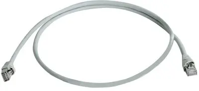 Telegärtner L00006D0080 RJ45 omrežni kabel\, Patch kabel CAT 5e F/UTP 25.00 m siva ognjevaren\, z zaščitnim zapornim zatičem 25 m