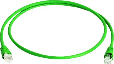 Telegärtner L00006A0040 RJ45 omrežni kabel\, Patch kabel cat 6a S/FTP 50.00 m zelena ognjevaren\, brez halogena\, UL-certificirano 1 kos