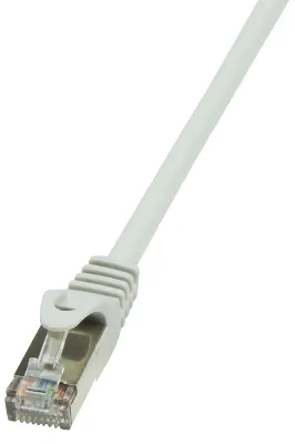 LogiLink CP1093S RJ45 omrežni kabel\, Patch kabel CAT 5e F/UTP 10.00 m črna z zaščitnim zapornim zatičem 1 kos