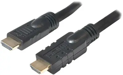 LogiLink HDMI priključni kabel HDMI-A  vtič\, HDMI-A  vtič 30.00 m črna CHA0030 #####4K UHD\, pozlačeni konektorji HDMI kabel