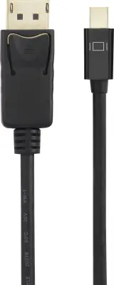 Renkforce Mini-DisplayPort/DisplayPort adapterski kabel mini DisplayPort vtič, DisplayPort vtič 0.5 m črna RF-4538170 pozlačeni konektorji DisplayPort