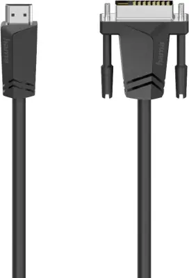 Hama HDMI / DVI adapterski kabel HDMI-A  vtič\, DVI-D 18+1-polni vtič 1.50 m črna 00205018  HDMI kabel