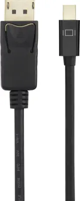 Renkforce Mini-DisplayPort/DisplayPort adapterski kabel mini DisplayPort vtič, DisplayPort vtič 3 m črna RF-4538178 pozlačeni konektorji DisplayPort k