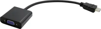 Value HDMI / VGA adapterski kabel HDMI-A  vtič\, VGA 15-polna vtičnica 0.15 m črna 12.99.3114  HDMI kabel