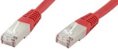 econ connect F6TP1RT RJ45 omrežni kabel\, Patch kabel CAT 6 S/FTP 1.00 m rdeča dvojno zaščiten 1 kos