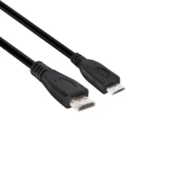 club3D HDMI priključni kabel HDMI-mini-C  vtič\, HDMI-A  vtič 1.00 m črna CAC-1350  HDMI kabel