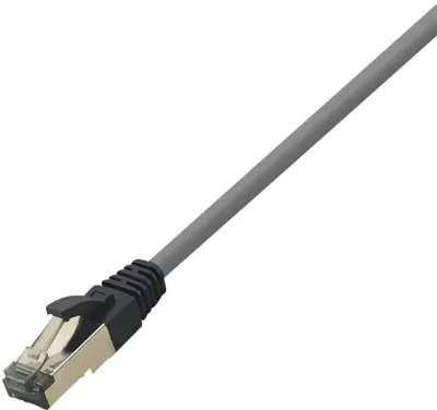 LogiLink CQ8052S RJ45 omrežni kabel\, Patch kabel CAT 8.1 S/FTP 2.00 m svetlo siva brez halogena 1 kos