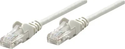 Intellinet 733267 RJ45 omrežni kabel\, Patch kabel CAT 6 S/FTP 5.00 m siva pozlačeni konektorji 1 kos