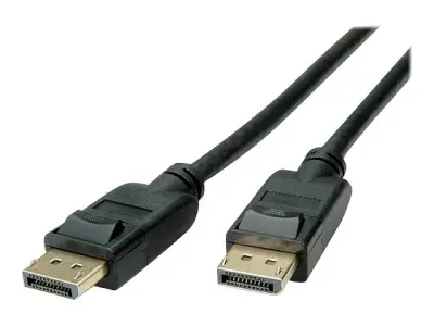 Roline green DisplayPort kabel DisplayPort vtič 2 m črna 11.44.5811 8K UHD, zaščiten, TPE plašč, brez halogena DisplayPort kabel