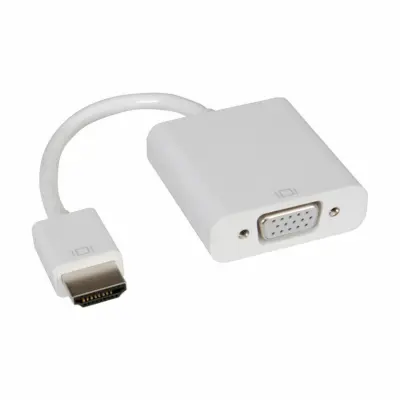 Roline HDMI / VGA adapterski kabel HDMI-A  vtič\, VGA 15-polna vtičnica 0.15 m bela 12.03.3114  HDMI kabel