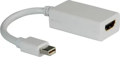 Roline Mini-DisplayPort / HDMI adapterski kabel mini DisplayPort  vtič\, HDMI-A  vtičnica 0.10 m bela 12.03.3129  DisplayPort kabel