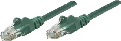 Intellinet 735872 RJ45 omrežni kabel\, Patch kabel CAT 6 S/FTP 15.00 m zelena pozlačeni konektorji 1 kos