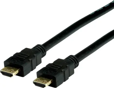 Value HDMI priključni kabel HDMI-A  vtič\, HDMI-A  vtič 3.00 m črna 11.99.5693 #####4K UHD\, dvojno oklopljen HDMI kabel