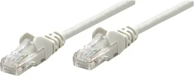 Intellinet 733274 RJ45 omrežni kabel\, Patch kabel CAT 6 S/FTP 7.50 m siva pozlačeni konektorji 1 kos