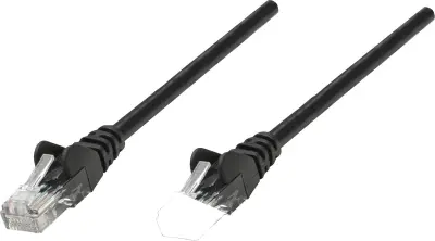 Intellinet 735391 RJ45 omrežni kabel\, Patch kabel CAT 6 S/FTP 2.00 m črna pozlačeni konektorji 1 kos