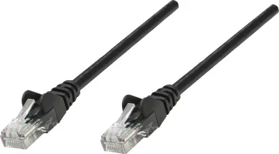 Intellinet 735766 RJ45 omrežni kabel\, Patch kabel CAT 6 S/FTP 10.00 m črna pozlačeni konektorji 1 kos