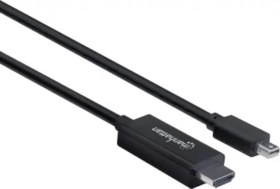 Manhattan Mini-DisplayPort / HDMI adapterski kabel mini DisplayPort  vtič\, HDMI-A  vtič 1.80 m črna 153287  DisplayPort kabel