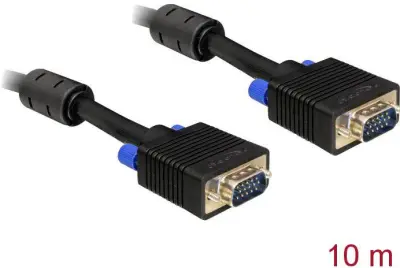 Delock SVGA priključni kabel  10.00 m črna