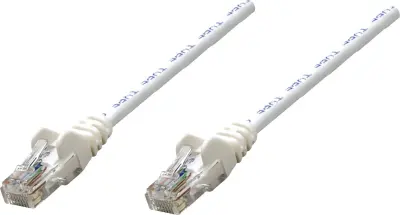 Intellinet 735896 RJ45 omrežni kabel\, Patch kabel CAT 6 S/FTP 15.00 m bela pozlačeni konektorji 1 kos