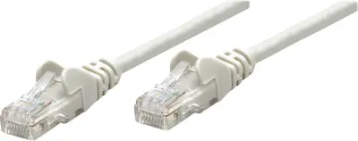 Intellinet 733298 RJ45 omrežni kabel\, Patch kabel CAT 6 S/FTP 15.00 m siva pozlačeni konektorji 1 kos