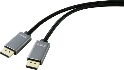 SpeaKa Professional DisplayPort priključni kabel DisplayPort  vtič\, DisplayPort  vtič 5.00 m črna SP-8993892  DisplayPort kabel