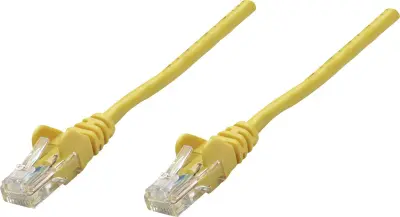 Intellinet 735520 RJ45 omrežni kabel\, Patch kabel CAT 6 S/FTP 3.00 m rumena pozlačeni konektorji 1 kos