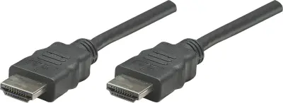Manhattan HDMI priključni kabel HDMI-A  vtič\, HDMI-A  vtič 7.50 m črna 353274 #####4K UHD HDMI kabel