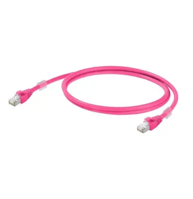 Weidmüller 1201270100 RJ45 omrežni kabel\, Patch kabel CAT 6a S/FTP 10.00 m magenta UL-certificirano 1 kos