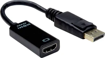 Value DisplayPort / HDMI adapterski kabel DisplayPort  vtič\, HDMI-A  vtičnica 0.15 m črna 12.99.3139  DisplayPort kabel