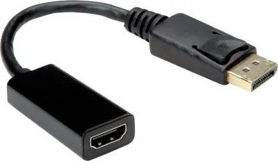 Value DisplayPort / HDMI adapterski kabel DisplayPort  vtič\, HDMI-A  vtičnica 0.15 m črna 12.99.3138  DisplayPort kabel