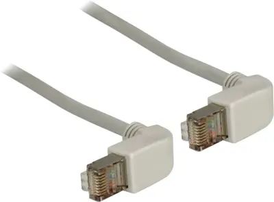 Delock 83510 RJ45 omrežni kabel\, Patch kabel CAT 5e S/FTP 0.50 m siva  1 kos