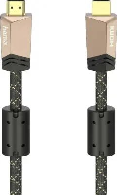 Hama HDMI priključni kabel HDMI-A  vtič\, HDMI-A  vtič 3.00 m rjava 00205026 #####4K UHD HDMI kabel