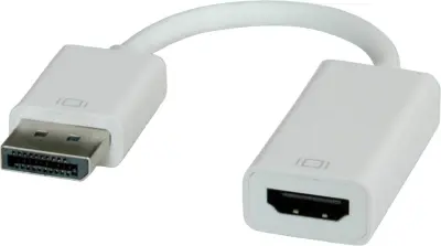 Roline DisplayPort / HDMI adapterski kabel DisplayPort  vtič\, HDMI-A  vtičnica 0.15 m siva 12.03.3134  DisplayPort kabel