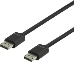 DELTACO GAMING DisplayPort priključni kabel DisplayPort  vtič\, DisplayPort  vtič 2.00 m črna GAM-060 Ultra HD (8K) DisplayPort kabel
