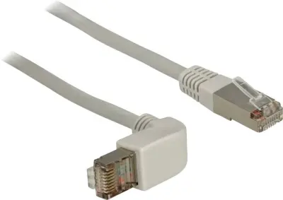 Delock 83515 RJ45 omrežni kabel\, Patch kabel CAT 5e S/FTP 1.00 m siva  1 kos